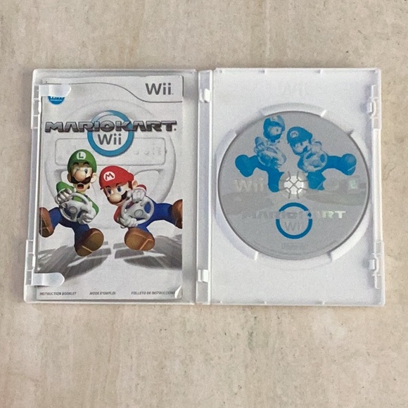 Mario Kart & Racing Wheel Nintendo Wii Game Pink Steering Wheel Drive Race - Picture 5 of 15